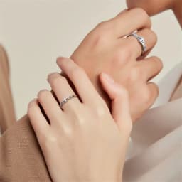 Trumium 100% 925 Silver Princess and Knight Couple Rings for Women Men Promise Love Matching Ring Gifts for Girlfriend Boyfriend