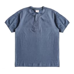 Sauce Zhan Mens T Shirts Henry Collar Pure Cotton Solid 5 Color Summer Short Sleeve Vintage Style Regular Fit 230g/m²