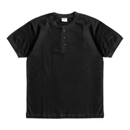 Sauce Zhan Mens T Shirts Henry Collar Pure Cotton Solid 5 Color Summer Short Sleeve Vintage Style Regular Fit 230g/m²
