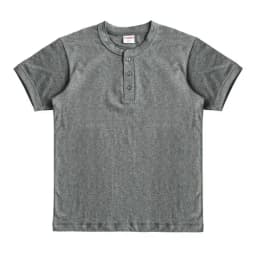 Sauce Zhan Mens T Shirts Henry Collar Pure Cotton Solid 5 Color Summer Short Sleeve Vintage Style Regular Fit 230g/m²