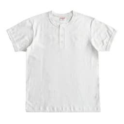 Sauce Zhan Mens T Shirts Henry Collar Pure Cotton Solid 5 Color Summer Short Sleeve Vintage Style Regular Fit 230g/m²