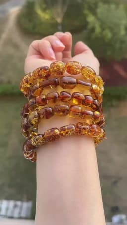 2026 New Natural Amber Bracelets for Women Trendy 100% Genuine Irregular Original Piebald Top Quality Baltic Real Fine Jewelry