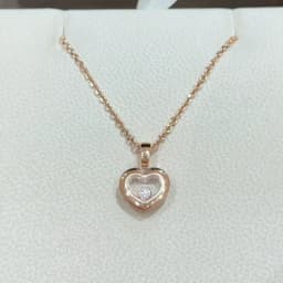 925 Sterling Silver Necklace Happy Move Stone 5A Zirconia Heart Pendant Necklaces Sets For Women Fine Jewelry