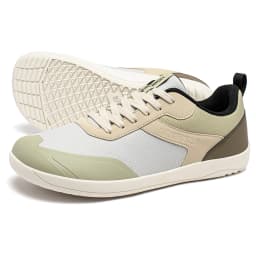 HOBIBEAR Wide Toe Shoes Mens Womens Minimalist Mesh Artificial Leather Sneakers Lace Up Lightweight Breathable Walking Shoes