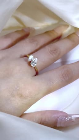 Smyoue Double Pear Cut All Moissanite Wedding Rings for Women Christmas Gift 925 Solid Silver Womans Ring Lab Diamond Jewelry