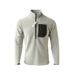 New Comfortable and Thick Men's and Women's Sports Semi-zipper Fleece Sweatshirt with Wavy Fleece and Long-sleeved Sweatshirt