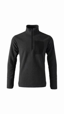 New Comfortable and Thick Men's and Women's Sports Semi-zipper Fleece Sweatshirt with Wavy Fleece and Long-sleeved Sweatshirt