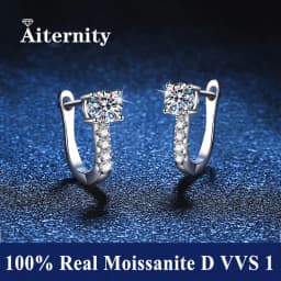 Moissanite Small Hoop Earrings Lab Diamond Hoop Huggies Earrings Sterling Silver Cartilage Earrings for Women Girls Teens