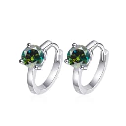 Moissanite Small Hoop Earrings Lab Diamond Hoop Huggies Earrings Sterling Silver Cartilage Earrings for Women Girls Teens