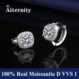 Moissanite Small Hoop Earrings Lab Diamond Hoop Huggies Earrings Sterling Silver Cartilage Earrings for Women Girls Teens