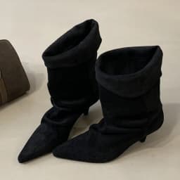 Aneikeh Fashion Street Style Vintage Ankle Boots Women Winter Pointed Toe Thin Low Heel Shoes SHort Botas Zapatos De Mujer