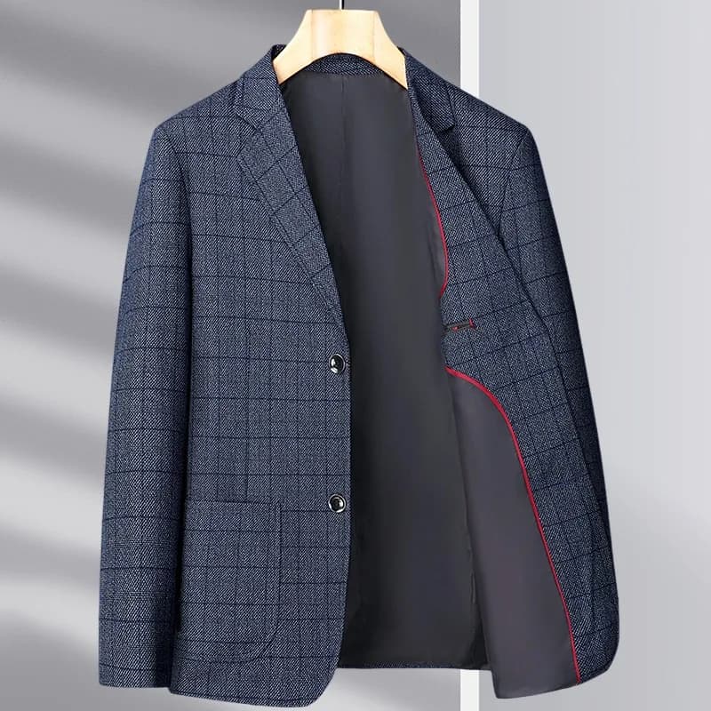 2025 Autumn Winter Woolen Suit Jacket for Men's Korean Slim Fit Casual Business Suit Jackets Social Office Blazers Men Clothing