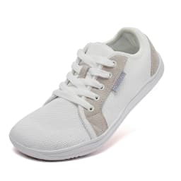 HOBIBEAR Wide Toe Barefoot Shoes Womens Mens Outdoor Lace Up Running Sneaker Zero Drop Comfortable Casual Shoes