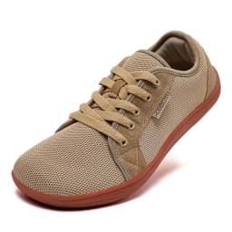 HOBIBEAR Wide Toe Barefoot Shoes Womens Mens Outdoor Lace Up Running Sneaker Zero Drop Comfortable Casual Shoes