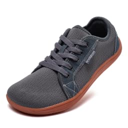 HOBIBEAR Wide Toe Barefoot Shoes Womens Mens Outdoor Lace Up Running Sneaker Zero Drop Comfortable Casual Shoes