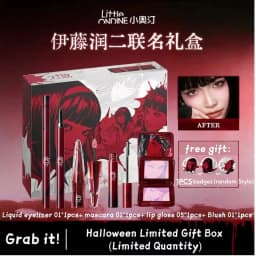 Makeup Set Little Ondine Fujiang With Badge Floating Shadow Blush Palette Eyeliner Pencil Mascara blush Liquid Lipstick Cosmetic