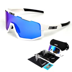 B BLIZ Fusion UV400 Cycling Goggles Windproof Mountain Bike Sunglasses Men and Women Skiing Hiking Riding Glasses 3 Lenses Set