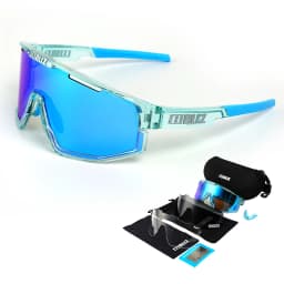 B BLIZ Fusion UV400 Cycling Goggles Windproof Mountain Bike Sunglasses Men and Women Skiing Hiking Riding Glasses 3 Lenses Set