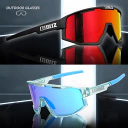 B BLIZ Fusion UV400 Cycling Goggles Windproof Mountain Bike Sunglasses Men and Women Skiing Hiking Riding Glasses 3 Lenses Set
