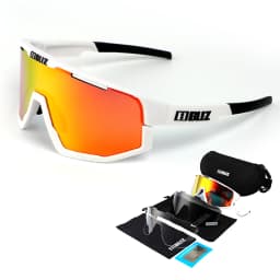 B BLIZ Fusion UV400 Cycling Goggles Windproof Mountain Bike Sunglasses Men and Women Skiing Hiking Riding Glasses 3 Lenses Set