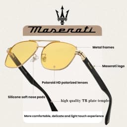 MASERATI Luxury Sunglasses For Men&Women Polarized UV400 Driving Glasses Classic Style Premium Quality High End Fashion Design