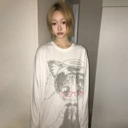 Karrram Japanese Y2k Anime Print T-shirt 2000s Korean Style Long Sleeve T Shirt Vintage Harajuku Cutecore White Tops Kawaii 00s