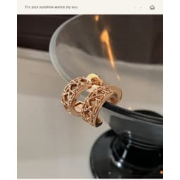 Rose Gold Hexagram Round Stud Earrings for Women, 18K Gold Plated, Premium Earrings, Light Luxury Vintage Style Jewelry Gift