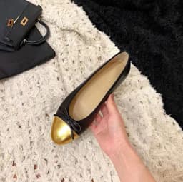 y2k Sheepskin soft flat sole women's shallow mouth round toe French bow versatile color blocked ballet women's shoes