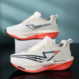 Running Shoes Carbon Board Air Cushion Marathon Men Sports Breathable Lightweight Women's Comfortable Athletic Nonskid Sneakers