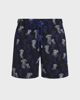 High Quality Men's Luxury Beach Shorts, Swimwear Suitable for Water, Stretchy, with Inner Mesh, Quick-Drying Turtles Surfing Swim Trunks Crankshaft