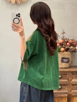 Amax LuluE 2026 Summer Vintage Loose Tee Shirts Womens Korean Design Classic O Neck Tops Ladies Fashion Causal Patchwork Clothes