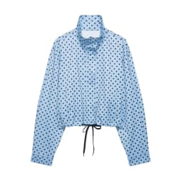 Women's Jackets Spring Autumn Thin Polka Dot Oversized Long Sleeve Outerwear Plus Size Zip Up Crop Coats