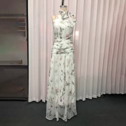 TWOTWINSTYLE Printing Slimming Spliced Bowknot Long Dress for Women High Neck Sleeveless Tunic Patchwork Folds Dresses Female