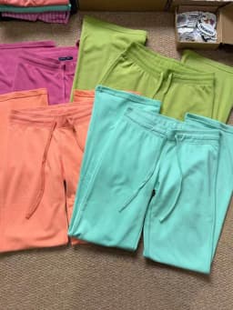 Rose Red Straight Sweatpant Woman Summer Low Waist Drawstring Long Pants Female Solid Casual All-match Cotton Sport Trousers New