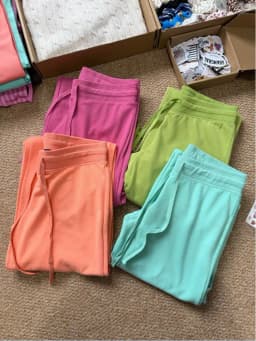 Rose Red Straight Sweatpant Woman Summer Low Waist Drawstring Long Pants Female Solid Casual All-match Cotton Sport Trousers New