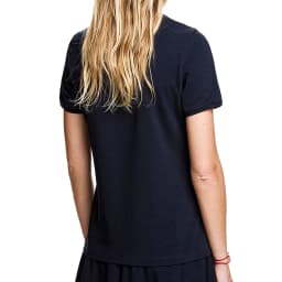 CH Women's Short-Sleeved T-Shirt, with a Round Neckline and Featuring a Red Floral embroidery Design, a Casual Everyday Top