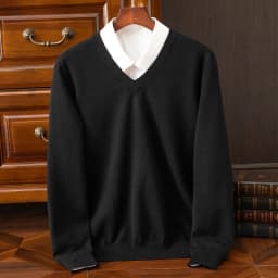 Super Cashmere Sweater Men Thick Pullover Autumn Winter Warm Classic V-neck Clothes Male Jumper Jersey Hombre Pull Homme 4XL