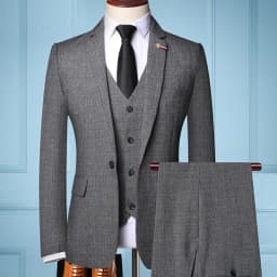 Traje De Hombre Elegante (Blazer+Vest+Pants) Men's Fashion Business Casual Slim Fit Wedding Business Suit Elegant Man Suit 6XL