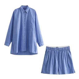 ZaZevity Women Sets Fashion Stripe Shirts Women Suit High Waist Shorts Women Sets 2 Piece Set Womens Outfits