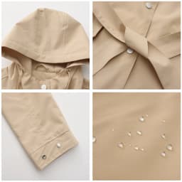 Spring Autumn New Hooded Water-repellent Jacket with Belt Thin Casual Loose Trench Coat Women Windbreaker
