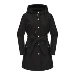 Spring Autumn New Hooded Water-repellent Jacket with Belt Thin Casual Loose Trench Coat Women Windbreaker