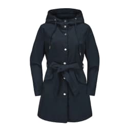 Spring Autumn New Hooded Water-repellent Jacket with Belt Thin Casual Loose Trench Coat Women Windbreaker