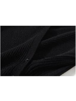 Women's Black Gothic Pullover Knitted Sweater Harajuku Korean Y2k Turtleneck Long Sleeves Jumper Sweaters Vintage 2000s Clothes