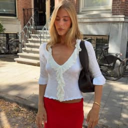 Tuularose Pink Elegant Cardigan Women's Fashion Ruffled Patchwork Lace-Up Cardigan Top Casual Autumn Commuting Female Cardigan