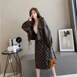 New Autumn Winter Faux Leather Jacket Women Oversize PU Coat Loose Casual Streetwear Female Cardigan