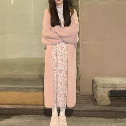 white Long Cardigan for women 2026 new winter clothes Knitted fluffy long sleeve Cashmere sweater coat korean style warm vintage
