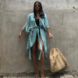 Beach Dress Tunic Cover up Embroidery Kaftan Saida de Praia Women Bikini Cover-up Pareo Sarong Beachwear