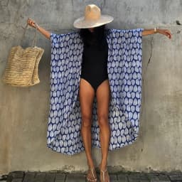 Beach Dress Tunic Cover up Embroidery Kaftan Saida de Praia Women Bikini Cover-up Pareo Sarong Beachwear