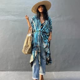 Beach Dress Tunic Cover up Embroidery Kaftan Saida de Praia Women Bikini Cover-up Pareo Sarong Beachwear