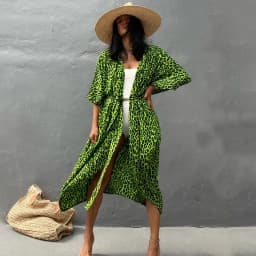 Beach Dress Tunic Cover up Embroidery Kaftan Saida de Praia Women Bikini Cover-up Pareo Sarong Beachwear